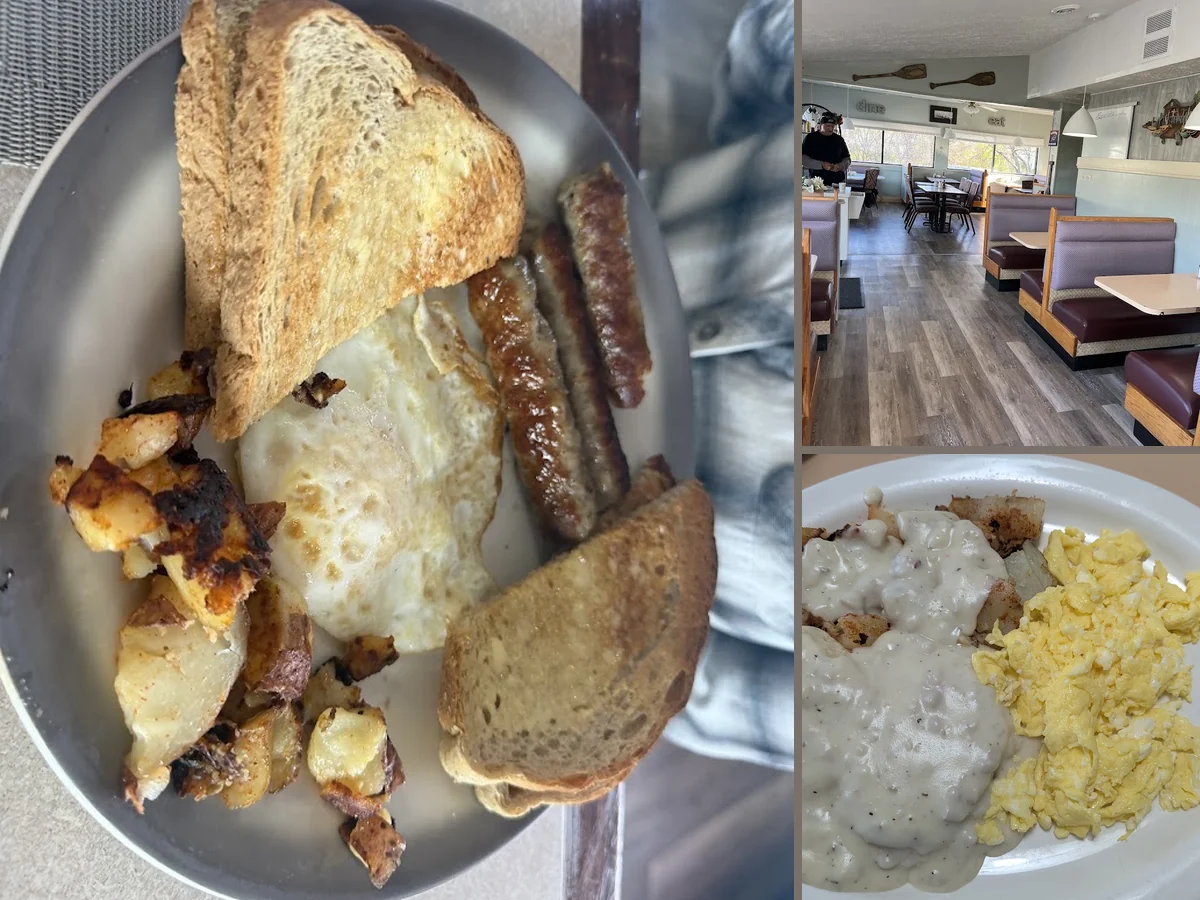 Cozy dining space for breakfast and lunch.