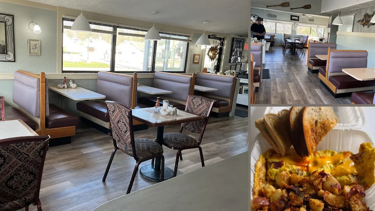 Cozy dining space for breakfast and lunch.